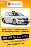 Offers car rental service in Shimla