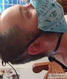 Replaceable filter face masks with nose piece