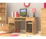 Baumhaus Mobel Oak Twin Pedestal Computer Desk