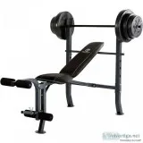 Weight bench with 100lbs of weights. Brand new.