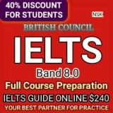 IELETS GUIDE 8 BAND. Full course Learn  from home online.
