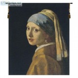 BUY VERMEER GIRL WITH THE PEARL EARRING BELGIAN TAPESTRY WALL HA