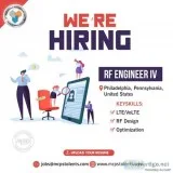 Hiring an RF Engineer IV in Pennsylvania