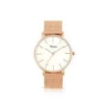 Athena White Leather Watch
