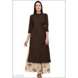 Buy Modern Coloured Cotton Kurthi With Trendy Printed Palazzo Se