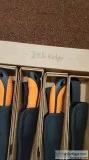 set of 4 fishing knives Elk Ridge double edge hooked tip new