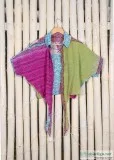 Handmade Bohemian Silk Dress Indian Handmade Silk Top Floral Hip
