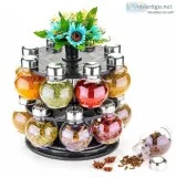 Shree Hari Har 360 Degree Revolving Round Shape Transparent Spic