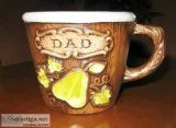 Vintage Treasure Craft Compton CA USA Ceramic Handmade Faux Wood