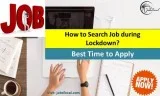 How to Search Job during Lockdown Best Time to Apply