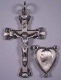 CRUCIFIX and CENTER SET - STERLING SILVER CRUCIFIX 745 CENTER 84