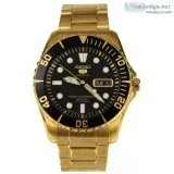 Buy Seiko Brand Gold Tone Automatic Mens Watch