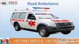 Road Ambulance Service in Hatia by King Ambulance with Medical T
