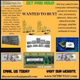  WE BUY USED and NEW COMPUTER SERVERS NETWORKING MEMORY-RAM CPU&