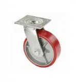 STAINLESS STEEL MEDIUM DUTY (TPU-WHEEL) PLATE MOUNT CASTERS