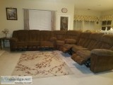 Large 3 piece sectional power sofa