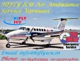 Get Complete ICU Setup in HIFLY ICU Air Ambulance in Varanasi