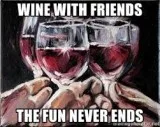 Virtual wine and food party