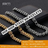 Hip hop steel bracelets