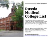 Russia Medical College List - Twinkle Institute AB
