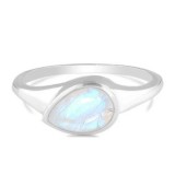 MOONSTONE RING-AQUA LUMINOUS
