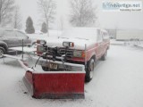 1987 Ford F-250 4x4 with Boss V-plow