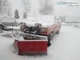 1987 Ford F-250 4x4 with Boss V-plow