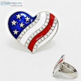 Patriotic stretchable ring