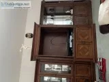 Quality crafted wooden and glass entertainment center