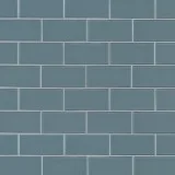 Harbor Gray 3X6 Glass Subway Tile