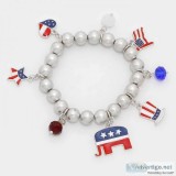 Republican and Democrat bracelets