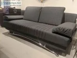 Dark Blue fabric sofa bed pullout sleeper convertible with stora