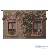 BUY WINDOWS WITH WISTERIA ITALIAN TAPESTRY WALL HANGING