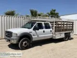 2005 FORD F550 CREW CAB FLATBED TRUCK 14105202