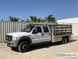 2005 FORD F550 CREW CAB FLATBED TRUCK 14104202