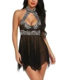 Buy backless lace halter dress online