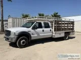 2006 FORD F550 CREW CAB FLATBED TRUCK 14106202