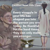 Be Thankful - Certified Nurse Aide class