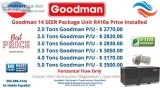 Goodman Package Units 14 SEER 10 Years Warranty  Installations