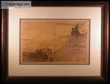 Couverture pour Au Pied Du Sinai Original Color Lithograph by To