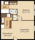  1br - 504ft2 - Two Pools Covered Parking Available and New Appl