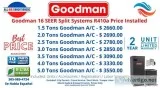 Goodman Air Conditioners 16 SEER and 14 SEER Units  Price with I