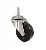 STAINLESS STEEL MEDIUM DUTY (TPU-WHEEL) PIN  STUD MOUNT CASTERS