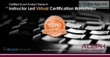 Certified Scrum Product Owner  Virtual Instructor Led workshop  