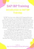 SAP IBP Training