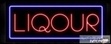 Liquor With Border Neon Sign