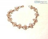 Copper Heart Links Bracelet