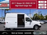Used 2017 Nissan NV Cargo 2500 HD SV High Roof Van for Sale in S
