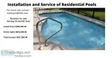 Pool Construction and Service Business