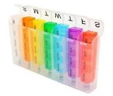 Get 28 Grid Weekly Plastic Pill Box Storage Container at Enliven